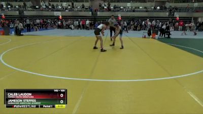 105 lbs Cons. Semi - Caleb Laudon, Tomah Youth Wrestling vs Jameson Steffes, Sarbacker Wrestling Academy