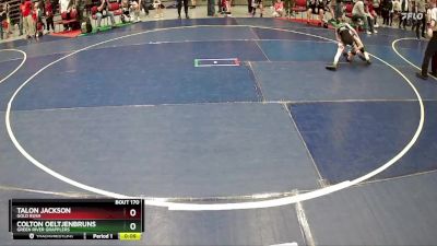 61 lbs Quarterfinal - Talon Jackson, Gold Rush vs Colton Oeltjenbruns, Green River Grapplers