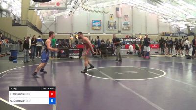 77 kg Round Of 32 - Logan Brunick, Curby 3-style vs Alec Donovan, Centenary