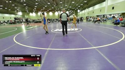 144B Semifinal - Louden Mcdoulett, Harrah vs Nicholas Kuehnel, Lafayette (Wildwood)