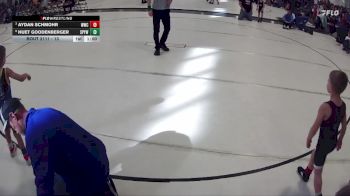 13 lbs Quarterfinal - Aydan Schmohr, Waverly Wrestling Club vs Huet Goodenberger, St Paul Youth Wrestling