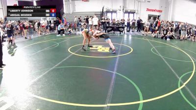 130 lbs Semis - Liberty Johnson, Donahue Wrestling Academy vs Abigail Mozden, Samurai Wrestling Club