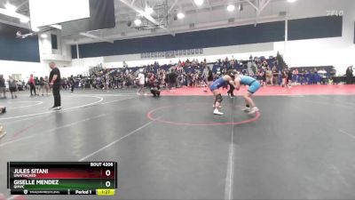 145 lbs Semifinal - Giselle Mendez, QHWC vs Jules Sitani, Unattached