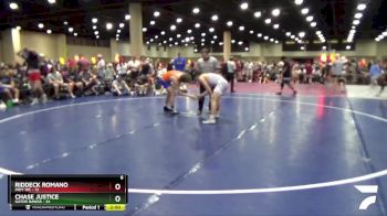 144 lbs Round 5 (6 Team) - Chase Justice, Gator Dawgs vs Riddeck Romano, Indy WC