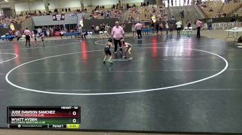 50 lbs Cons. Round 3 - Jude Dawson Sanchez, Blackman Wrestling Club vs Wyatt Hyden, Buccaneer Wrestling Club