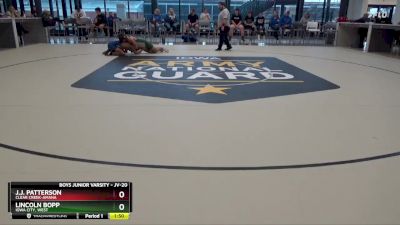 JV-20 lbs Round 5 - J.j. Patterson, Clear Creek-Amana vs Lincoln Bopp, Iowa City, West