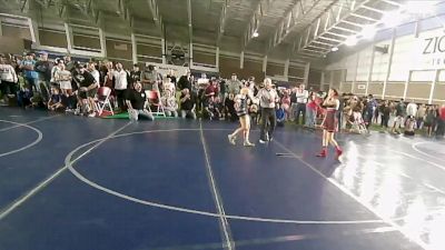 120 lbs Champ. Round 1 - Harper Schwettman, No Escape Wrestling Academy vs Laylah Harrop, Bear River Wrestling Club