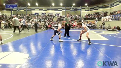 55 lbs Quarterfinal - Easton Smith, Kingfisher YellowJackets vs Samuel Murray, Marlow Outlaws