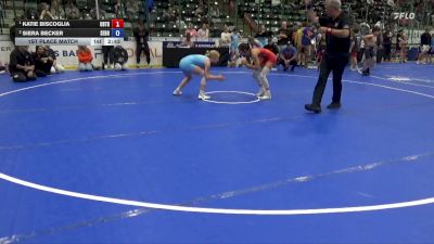 110 lbs 1st Place Match - Katie Biscoglia, Ubasa Trained vs Siera Becker, Sebolt