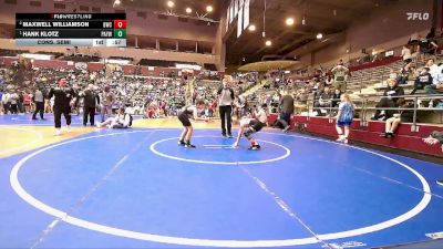 80 lbs Cons. Semi - Hank Klotz, Pottsville Apache Youth Wrestling vs Maxwell Williamson, Bentonville Wrestling Club