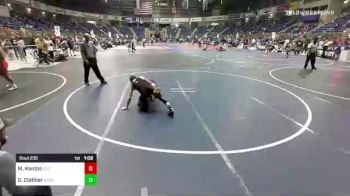 123 lbs Quarterfinal - Madden Kontos, GI Grappler vs Gage Clothier, North Montana WC