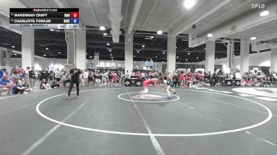 Senior Women Freestyle FS - 50 lbs Cons. Round 3 - Makennah Craft, Ohio vs Charlotte Fowler, Boilermaker RTC