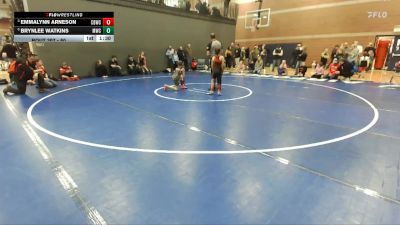 80 lbs Quarterfinal - Emmalynn Arneson, Challis Blackheart Wrestling Club vs Brynlee Watkins, Middleton Wrestling Club