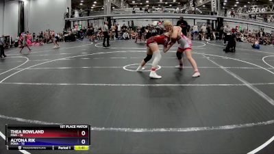 152 lbs Finals (2 Team) - Thea Rowland, MWA vs Alyona Rik, POWA