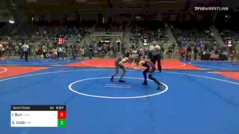 85 lbs Semifinal - Ike Burr, Jenks Trojan Wrestling Club vs Konner Cobb, Salina