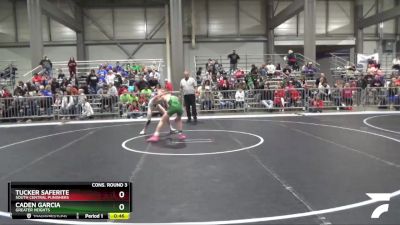 100 lbs Cons. Round 3 - Tucker Saferite, South Central Punishers vs Caden Garcia, Greater Heights