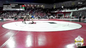 144 lbs Semifinals (8 Team) - Kasen L Mcafferey, SAND SPRINGS vs Wiley Wilson, STILLWATER