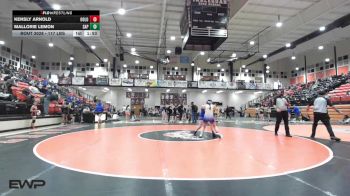 117 lbs Round Of 32 - Kensly Arnold, Oologah vs Mallorie Lemon, Sapulpa High School Girls