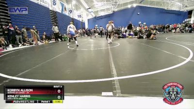 115 lbs Placement (4 Team) - Korbyn Allison, Queens Of Chaos vs Kenley Harris, Girls With Grit