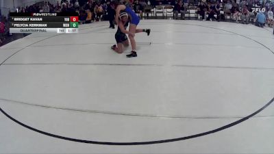 129 lbs Quarterfinal - Bridget Kavan, York vs Felycia Kerkman, West Holt