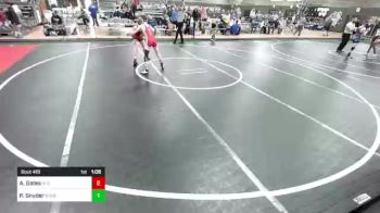 109 lbs Rr Rnd 2 - Alex Gates, Gi Grapplers vs Porter Snyder, Byers