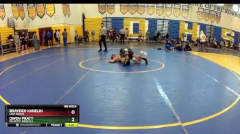 165 Gold Round 1 - Brayden Kahelin, Lake Gibson vs Owen Pratt, Palmetto Ridge H.S.