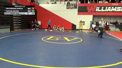 155 lbs Cons. Semi - Naiyeeshah Garcia, Muscatine vs Kaylee Kintzel, Mount Vernon