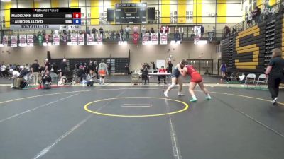 170 lbs Cons. Semis - Madelynn Mead, Iowa vs Aurora Lloyd, Iowa