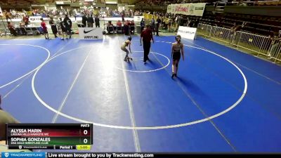 97 lbs Cons. Semi - Alyssa Marin, Laguna Hills Hawkeye WC vs Sophia Gonzales, USA Gold Wrestling Club