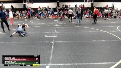 58 lbs Semifinal - Bryce Dann, Palmetto State Wrestling Acade vs Oliver Nix, Spartanburg Wrestling Academy