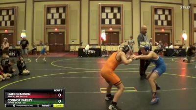 92 lbs Semis & 1st Wrestleback (8 Team) - Connor Farley, SVRWC Silver vs Liam Brannon, Armory WA Red