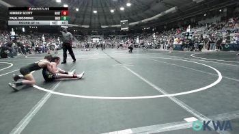 70 lbs Round Of 16 - Kimber Scott, Northeast Take Down Club vs Paul Mooring, Madill Takedown