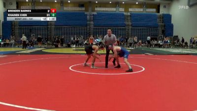 141 lbs Cons. Round 4 - Khaisen Chen, San Francisco State vs Brenden Barnes, Air Force