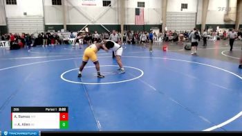 285 lbs Champ. Round 2 - Alton Allen, Briar Cliff (Iowa) vs Antonio Ramos, Air Force Prep