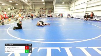 182 lbs Rr Rnd 1 - Abraham Wojcikiewicz, Ragin Raisins Catawba vs Collin Casad, Indiana Outlaws White