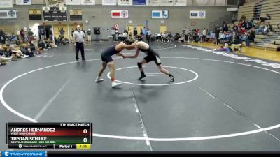 171 lbs 5th Place Match - Andres Hernandez, West Anchorage vs Tristan Schilke, South Anchorage High School