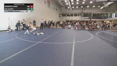 54-59.2 lbs Champ. Round 3 - Kingston Lewis, Champions Wrestling Club vs Kai Leavitt, Champions Wrestling Club