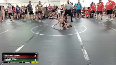 72 lbs Round 3 (4 Team) - Urijah Latshaw, Buffalo Valley WC vs Parker Topa, CTWHALE