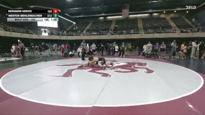 105 lbs 5th Place - Benjamin Servis, Fair Lawn vs Weston Mehlenbacher, Atlanta