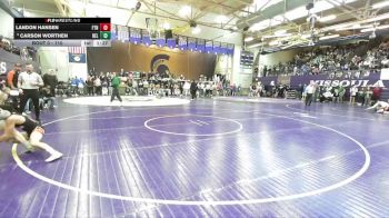 110 lbs Champ. Round 1 - Carson Worthen, Belgrade vs Landon Hansen, Frenchtown