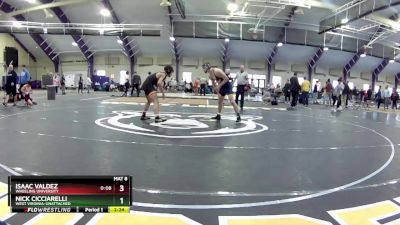 157 lbs Cons. Round 5 - Nick Cicciarelli, West Virginia-Unattached vs Isaac Valdez, Wheeling University