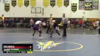 144 lbs Round 2 - Dominic Saunders, Barberton vs Nick Medalis, North Royalton, OH