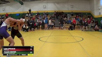 144 lbs Cons. Round 5 - Mason Winter, Jackson (Massillon) vs Liam Sprague, LEBANON
