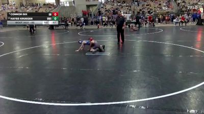 60 lbs Cons. Round 2 - Connor Dix, Halls Wrestling vs Hayes Krueger, Wildcats Wrestling Club