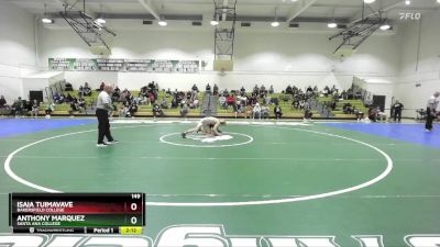 149 lbs Cons. Round 2 - Anthony Marquez, Santa Ana College vs Isaia Tuimavave, Bakersfield College