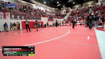 100 lbs Champ. Round 1 - Cheenny Pham, Amarillo Caprock vs Rebekah Vadakekut, MUSTANG