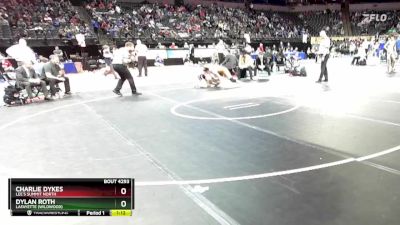 126 Class 4 lbs Semifinal - Dylan Roth, Lafayette (Wildwood) vs Charlie Dykes, Lee`s Summit North