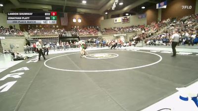1A 138 lbs 3rd Place Match - Jonathan Platt, Bryce Valley vs Landon Shumway, Monticello