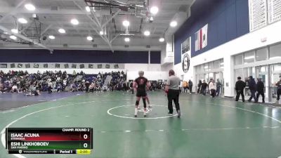 150 lbs Champ. Round 2 - Isaac Acuna, Etiwanda vs Eshi Linkhoboev, San Marino