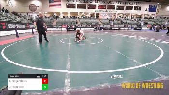 135 lbs Semifinal - Timmy Fitzgerald, RedWave Wrestling vs Jacob Perez, Amateur Wrestling Academy